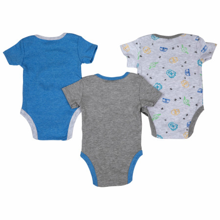 Star Wars Chewbacca, C3PO, and R2-D2 Infant Bodysuit 3-Pack